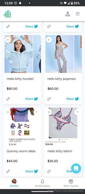if you'd like to get me a treat ❤️ 

https://www.wishtender...