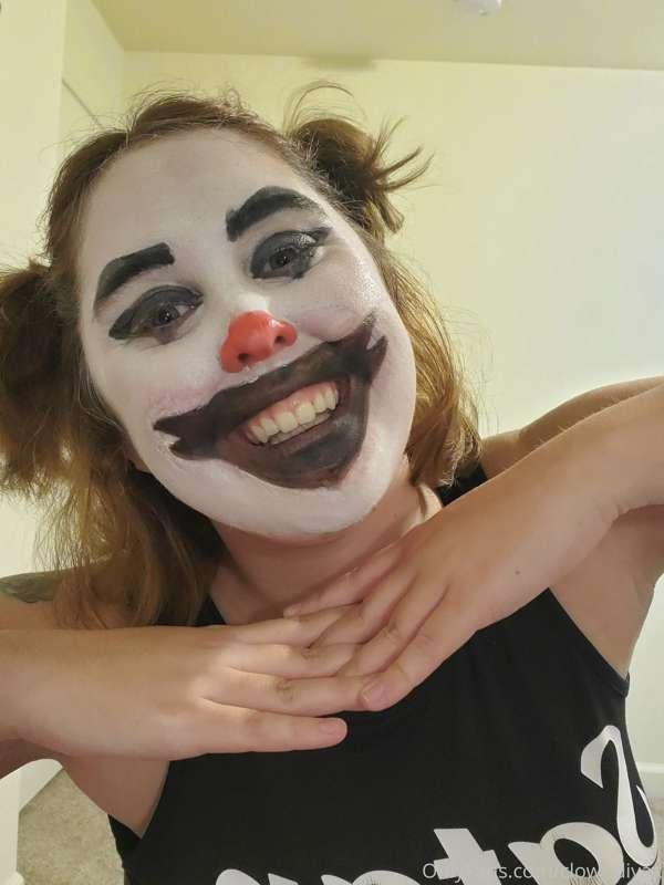 Having fun clowning around!