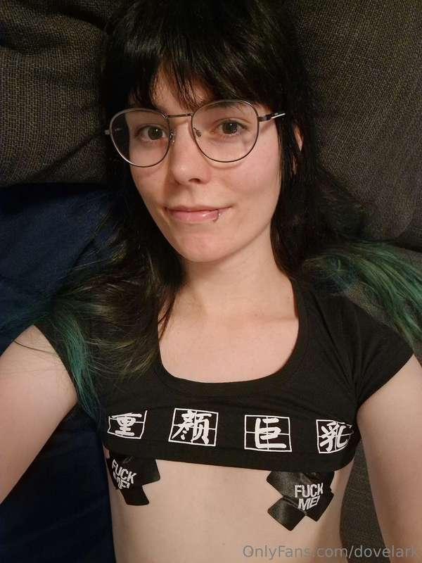 How are my glasses? :3.. Hey.. my glasses are up here dummy...