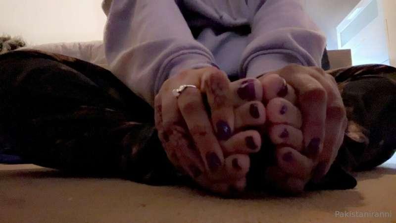 Purple feet