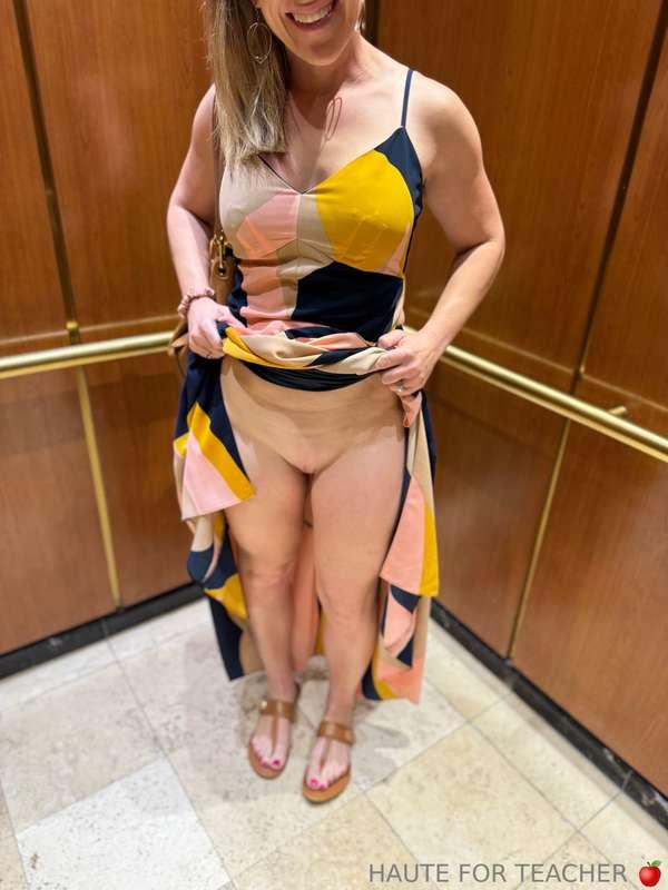 I didn’t wear any panties for my evening with Dee last night..