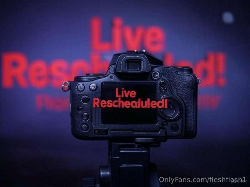 The livestream has been rescheduled and It’ll now take place..