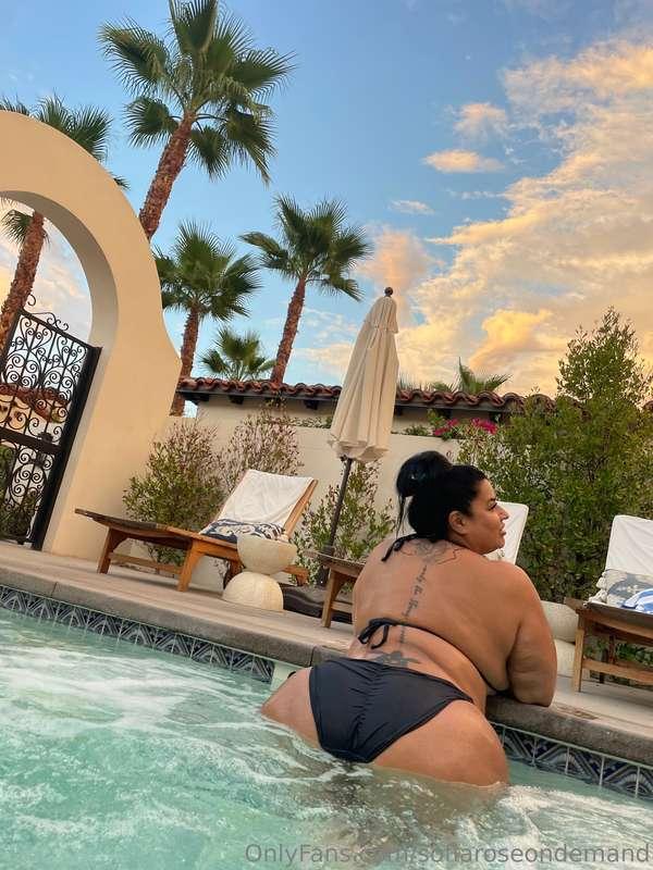 Poolside relaxation is my therapy.