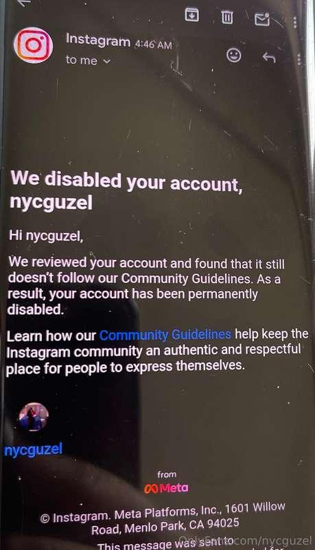 My ig page is no more