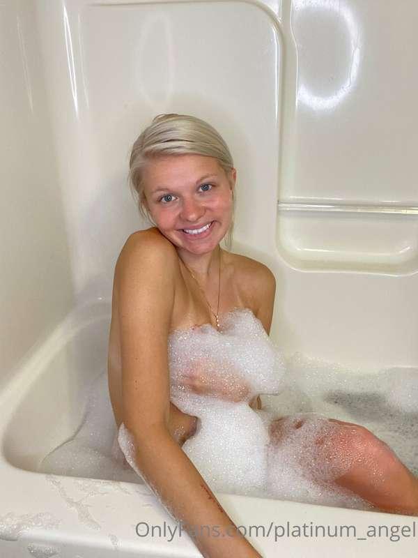 one of my FAVORITE things to do is to relax in a bubble bath..