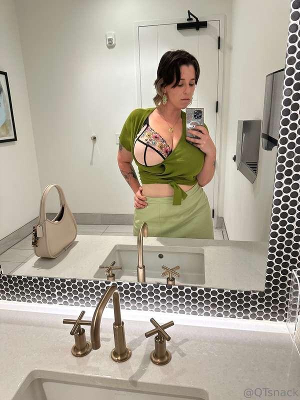 Tipsy bathroom selfies