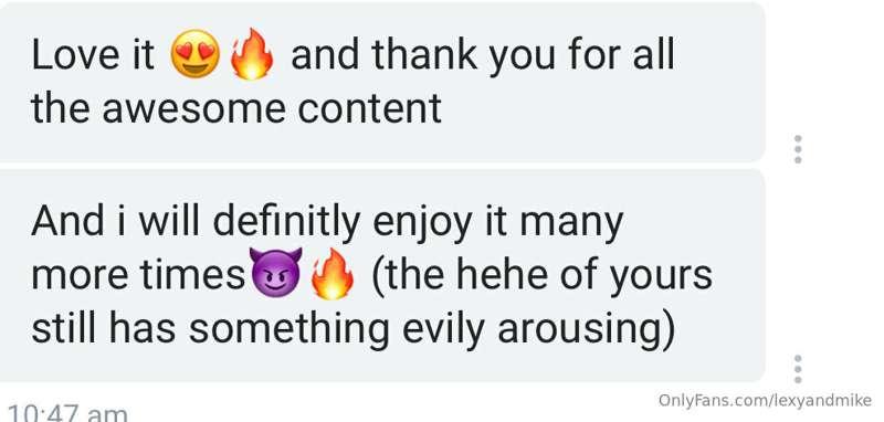 A little feedback is always nice 🖤 - I love chatting with ou..