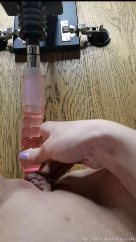 Do you want to see the video?  I tried my new sex machine fo..