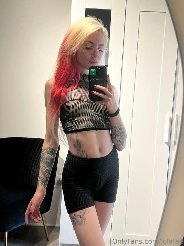 I looked cute for pole class today!