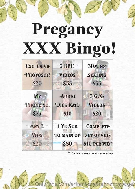 New Pregnancy Bingo!!! Every Option is at an amazing discoun..