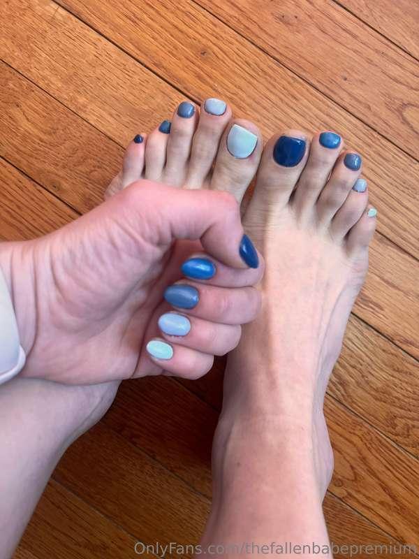 New pedi 🩵💙
