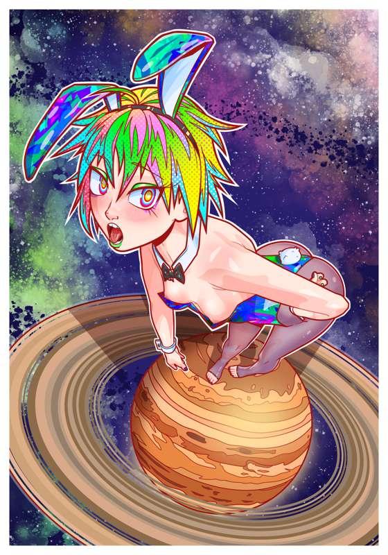 Rainbow Bunny Saturn