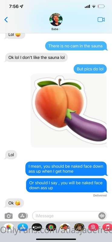 When you get a text like the first one, you do as told and e..