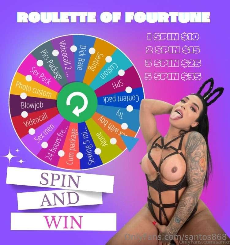 For 5 spins you will get a video from my gallery totally fre..