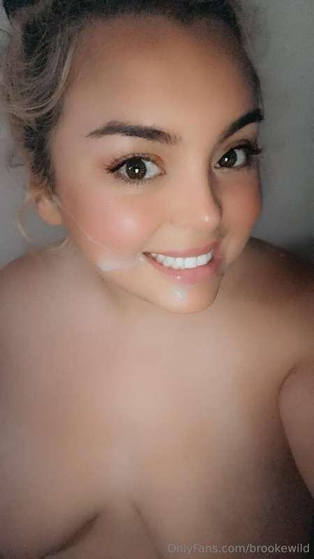 Would you cum on my pretty little face?