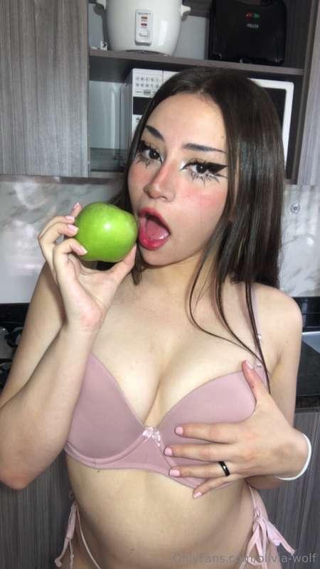 should I take a bite on my apple or should I bite you instea..