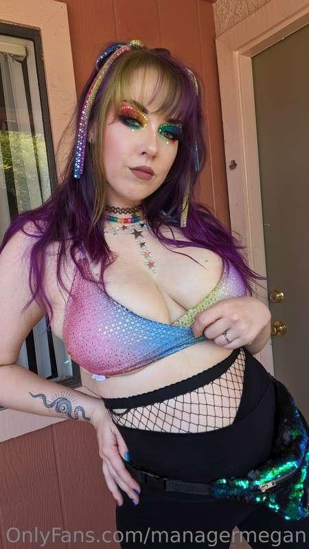 Pics from when I went out for pride weekend 🌈🥰 with this muc..