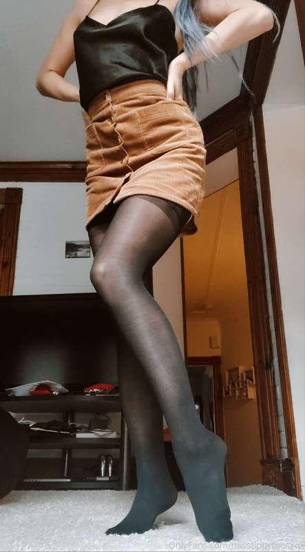 This is my outfit of the day! 😊 I love my sexy stockings