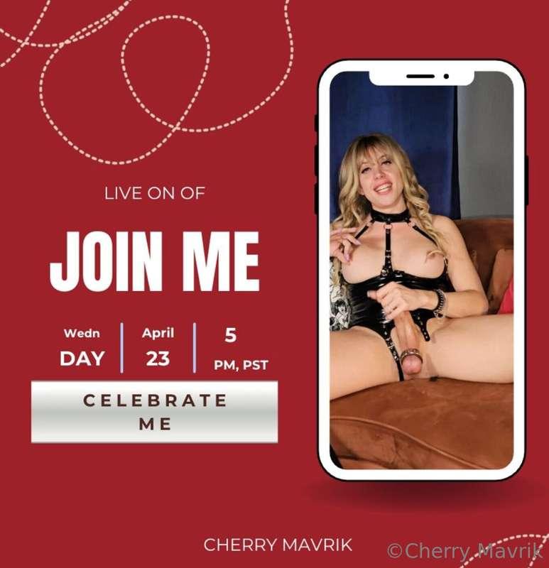 Birthday Live ... this Wednesday 5pm pst !!!!I wanna see you..