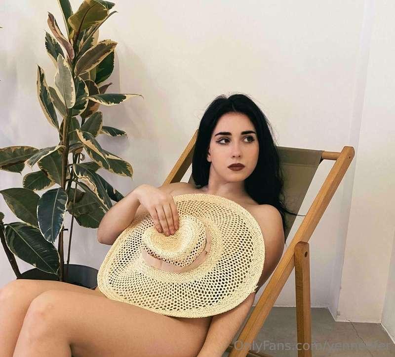 A little sun, no clothes, and just enough shade to keep it t..