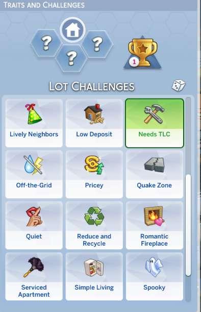unlocked city living lot traits (2023 version)