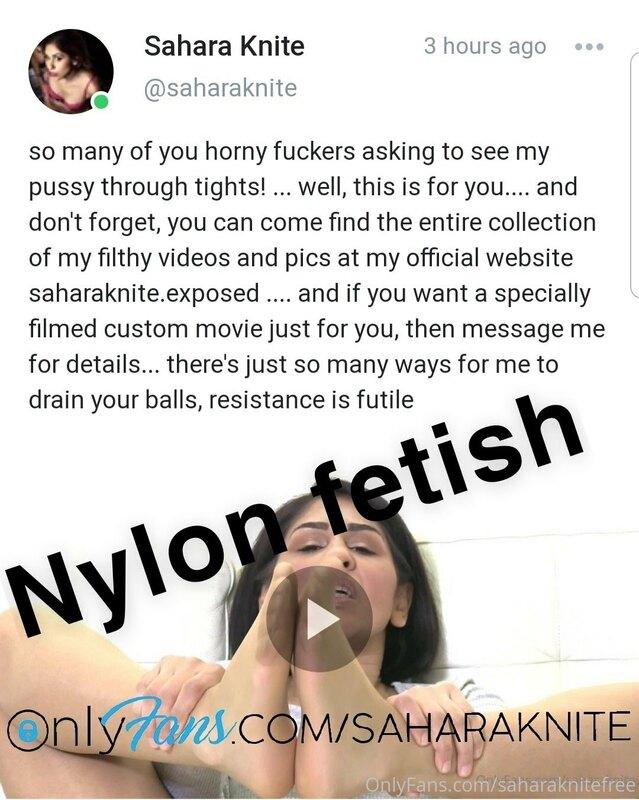 New nylon fetish clip on @saharaknite