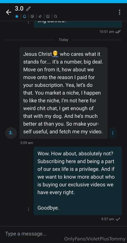 PSA: This is how *not* to talk to us, or sex workers/creator..