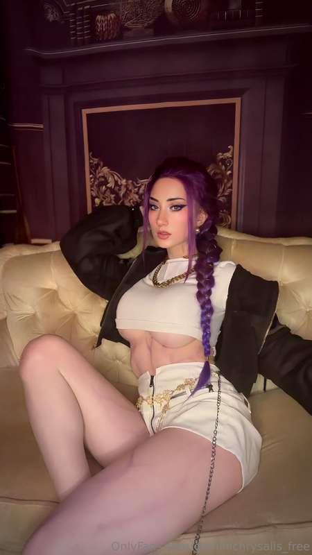 Rumi is here!! 💜 full nude photo set with tiddy grabs, pink ..