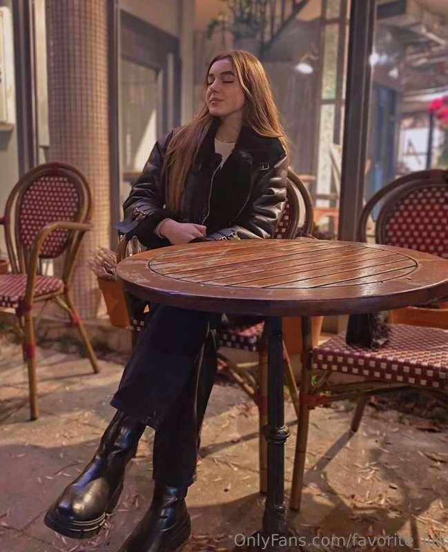 I love to sit in an empty cafe at night and savor the moment..