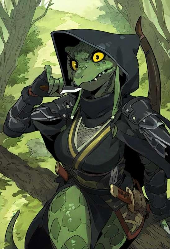 Request: SFW Rogue Lizard Woman for D&D Campaign