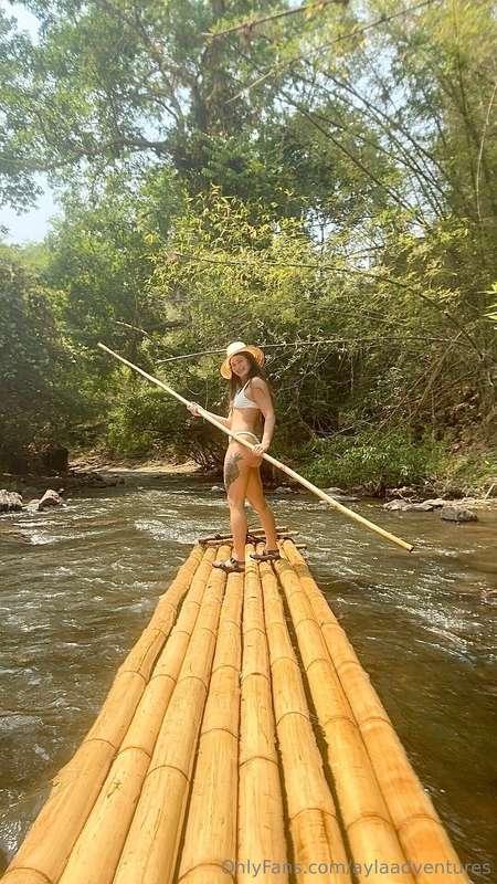 Hello, I’m still alive & am bamboo rafting in Thailand. 🇹🇭