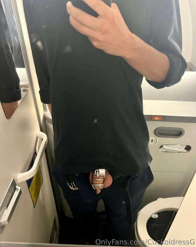 Cucky had to take a plane today, but since I don’t allow him..