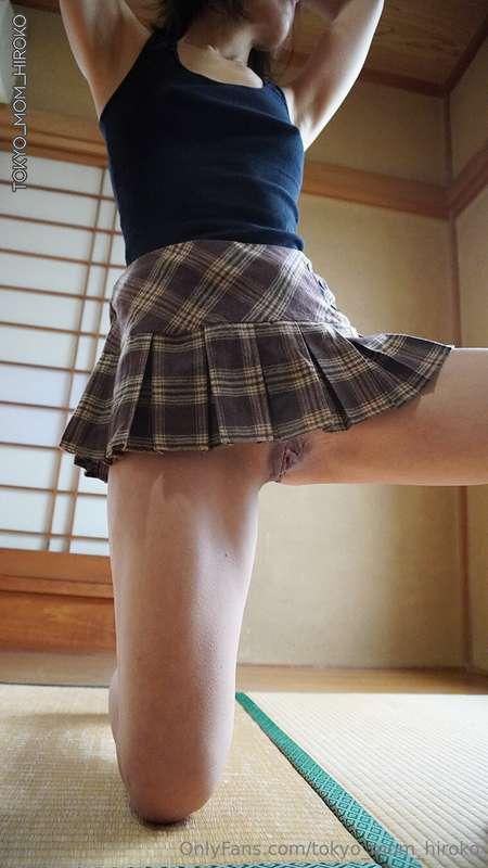 The short high-school skirt is back. The rest is up to you. 