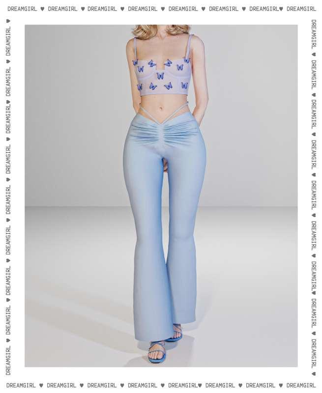 BUTTERFLY STRAP TANK・SCRUNCHY PANTS
