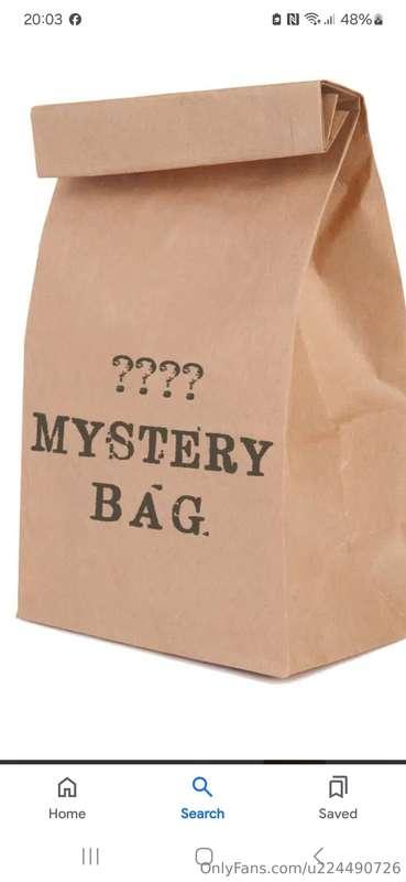 Oh baby cum open my mystery bag. Just tip $5 and ill send u ..