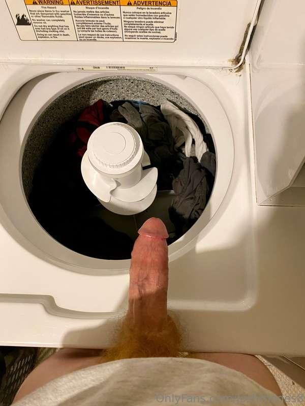 Got a big wet load ready for that hot hole (the dryer)
