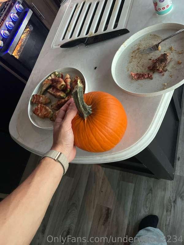 Should I make a vid using a smaller pumpkin👀😈