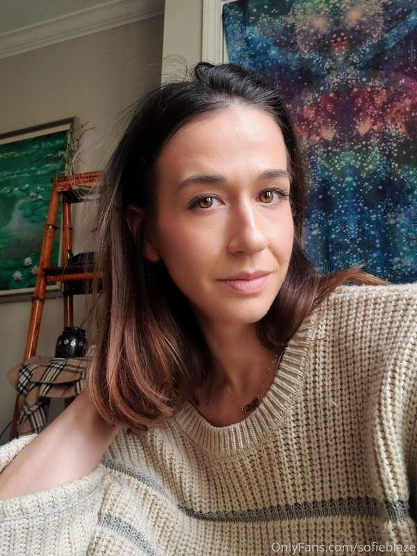 fall feels in my comfy sweater. 😌 sorry I've been out for a ..