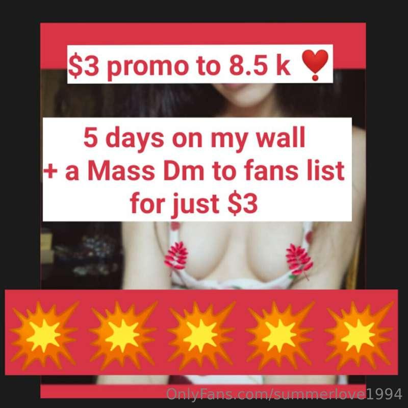 5 Days on my wall plus a mass DM to fans list💥 $3
(Mass dm c..