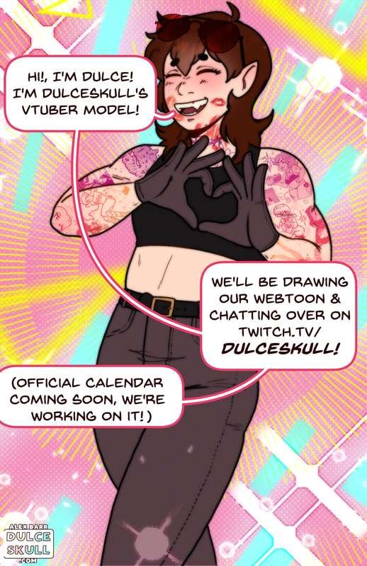 Meet Dulce! First Official Vtuber Art