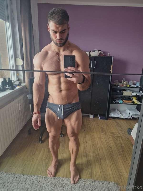 You like how this body looks in the mirror tight, hard, and ..