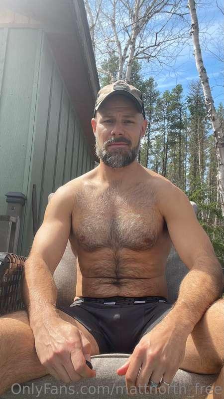 Stripping down outside and stroking my dick. Want to see the..