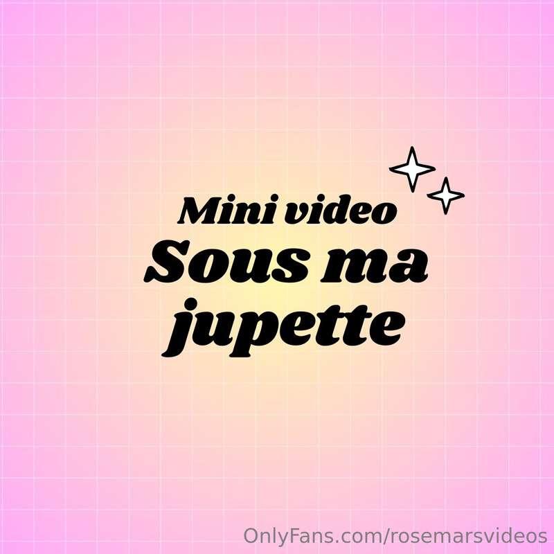 ✨Mini vidéo, mini prix✨Juste avant de partir rejoindre des a..