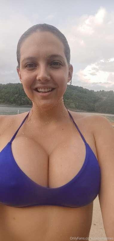 I went to a different part of the lake today. My hair is in ..