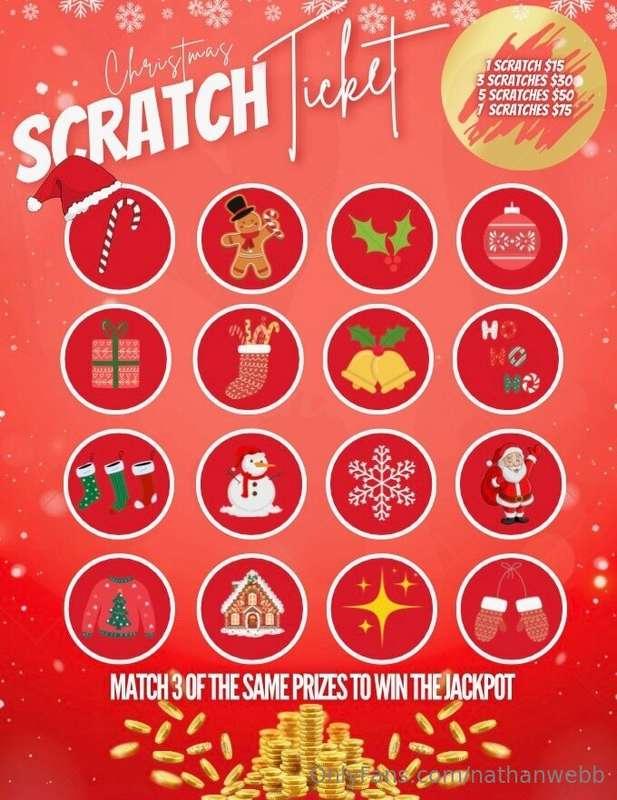 ❄️🎅🏻SPECIAL CHRISTMAS SCRATCH OFF🎅🏻❄️Wanted to do something ..