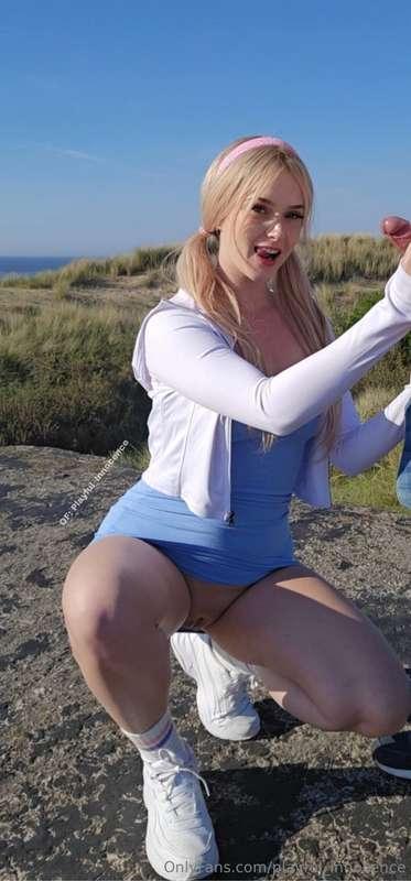 Please let me play with my wet pussy before you fuck my tigh..