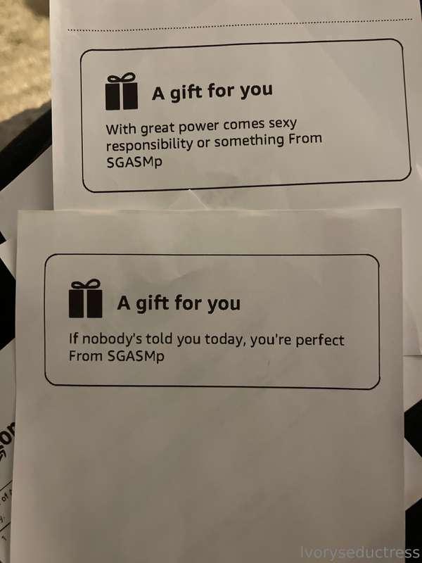 Someone sent me an amazing present today! Let me know who it..