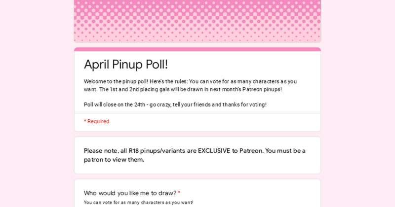 April Pinup Poll!