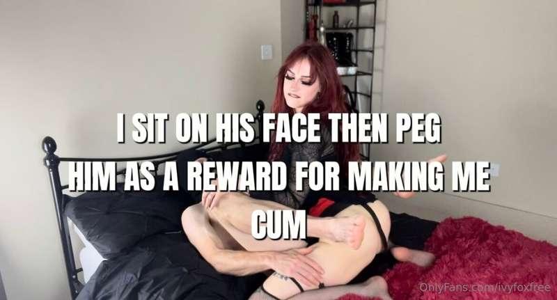 ***BRAND NEW PEGGING VIDEO!*** I sit on his face before pegg..