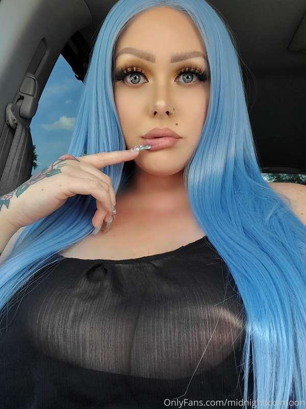 Pics from yesterday 💙💙💙 #blue #pinkpussy #milkytitties #bigb..